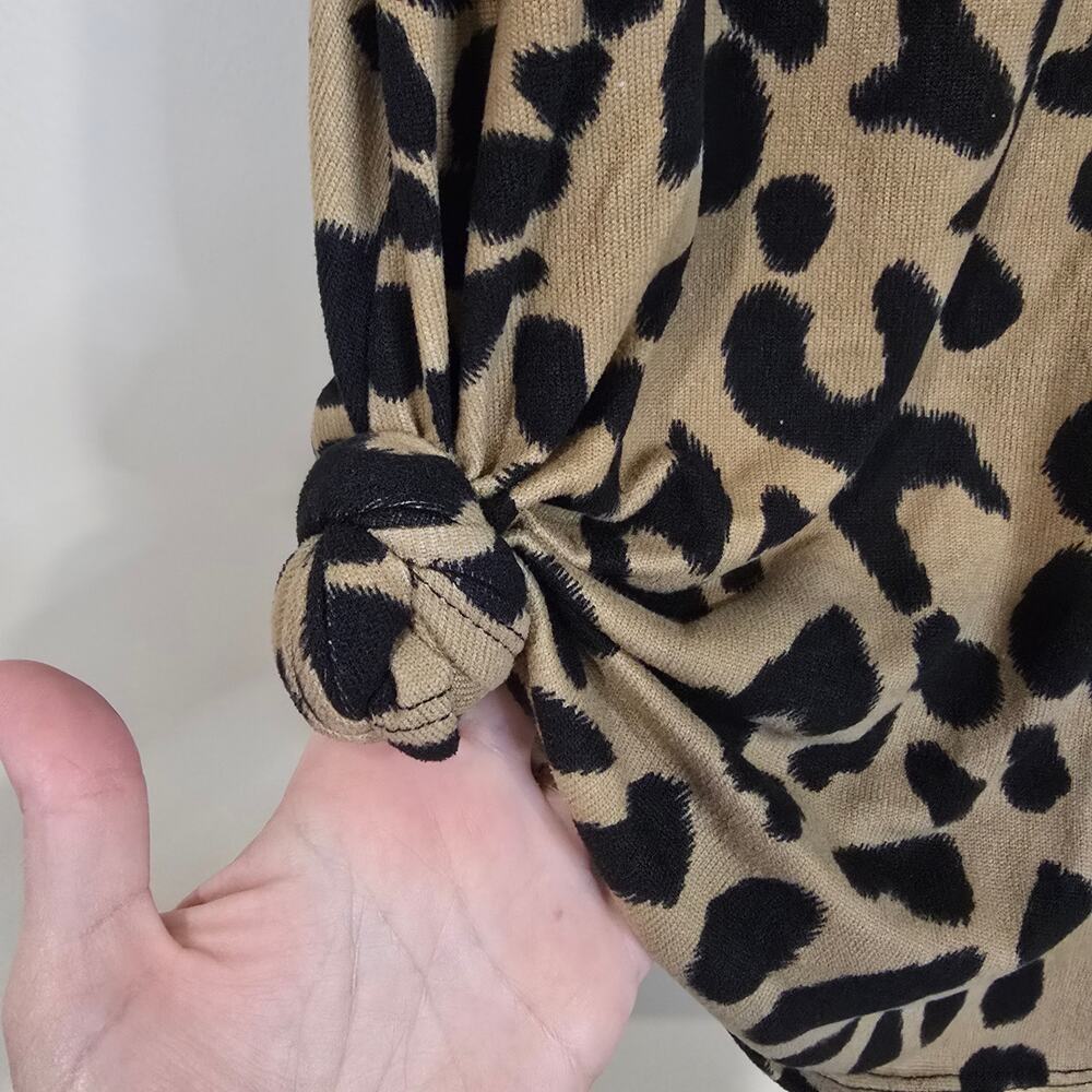 Women's BomBom Leopard Print Knit Tank Top | Size Small - Picture 6 of 10